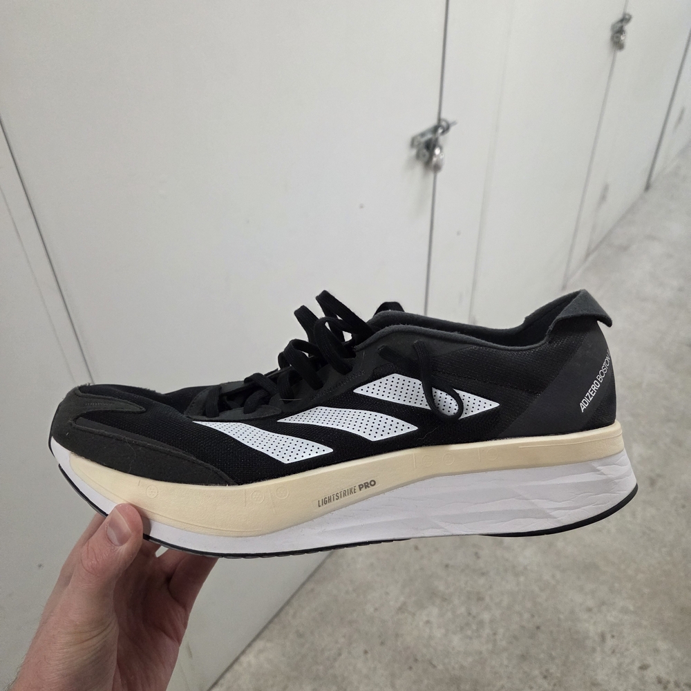 Adidas Men's Black and White Running Shoes